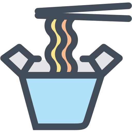 Chopsticks, cup noodles, food, instant noodles, noodles icon